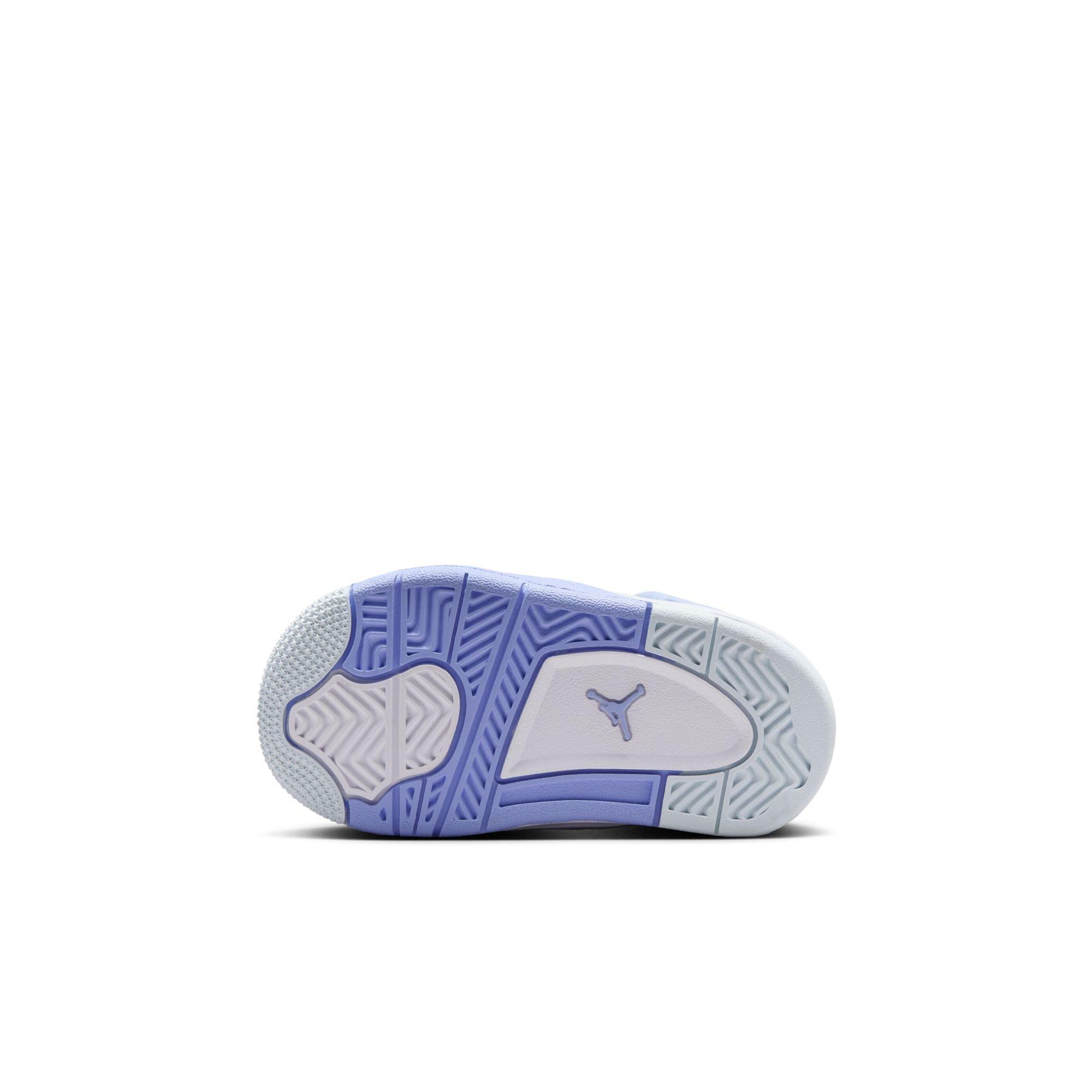 Jordan 4 Retro "Aluminum" Toddler Girls' Shoe