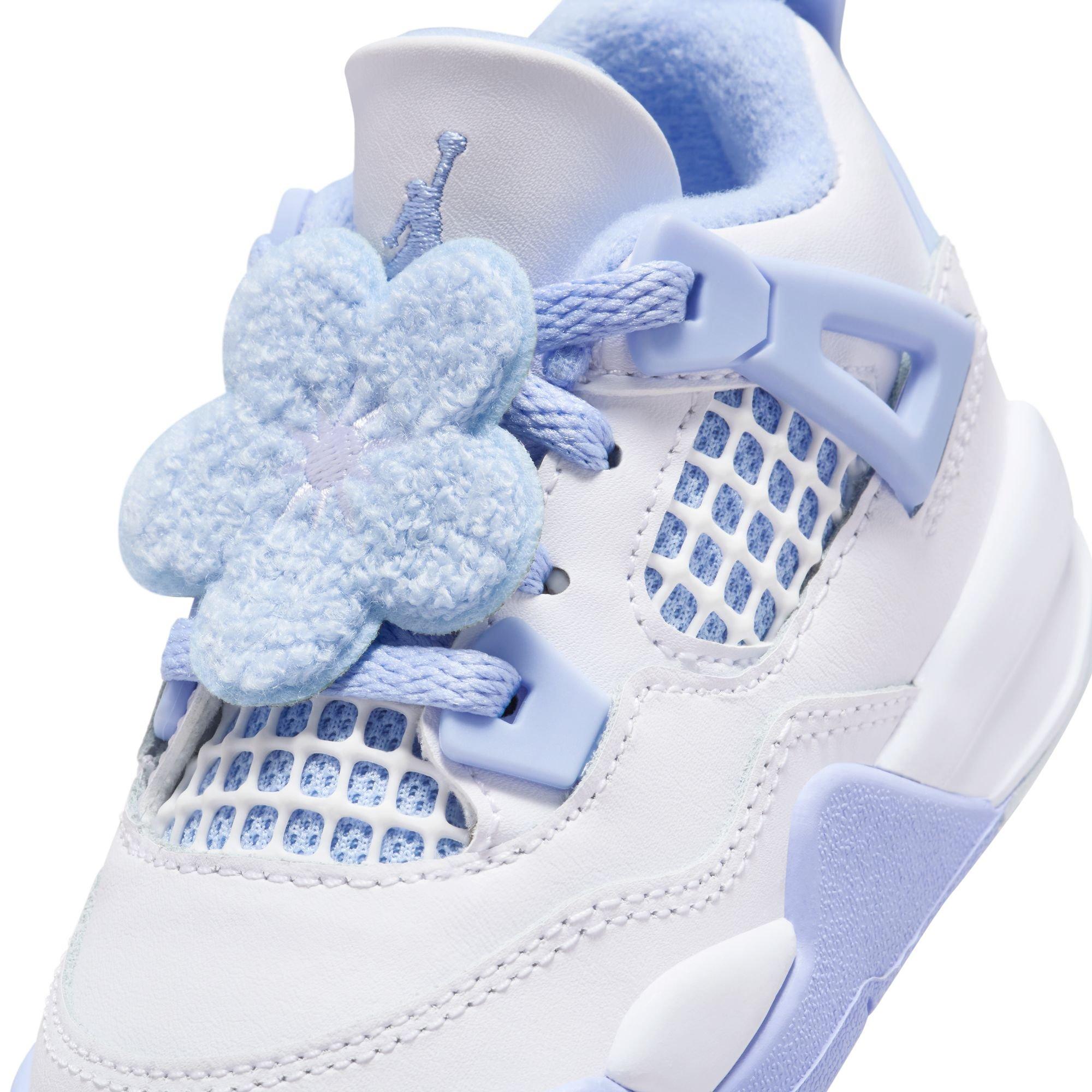 Jordan 4 Retro "Aluminum" Toddler Girls' Shoe