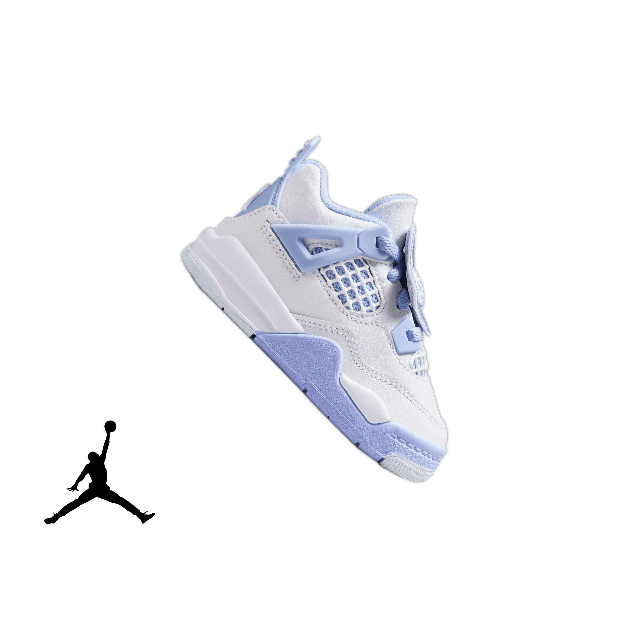 Jordan 4 Retro "Aluminum" Toddler Girls' Shoe
