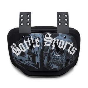 Battle Sports Chrome Skulls Football Back Plate