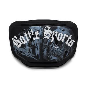 Battle Sports Chrome Skulls Football Back Plate