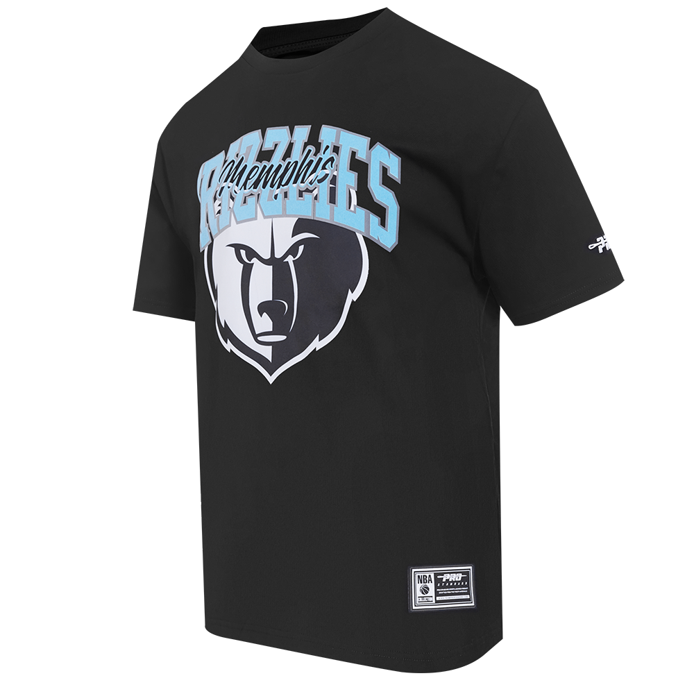 Pro Standard Men's Memphis Grizzlies 2025 Knockout Drop Shoulder Short Sleeve Tee-Black - BLACK Thumbnail View 3