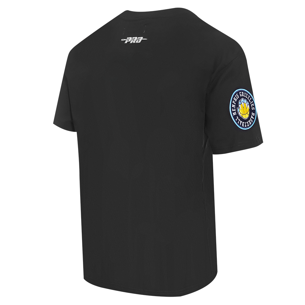 Pro Standard Men's Memphis Grizzlies 2025 Knockout Drop Shoulder Short Sleeve Tee-Black - BLACK Thumbnail View 4