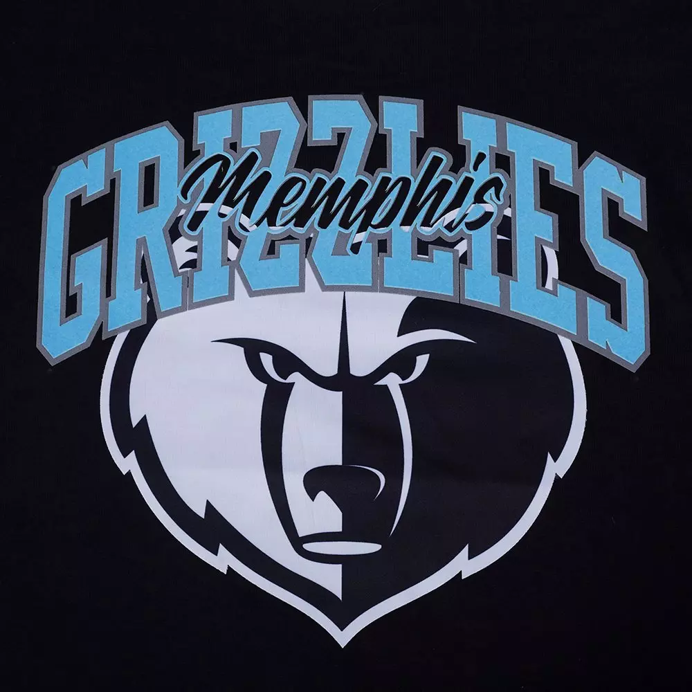 Pro Standard Men's Memphis Grizzlies 2025 Knockout Drop Shoulder Short Sleeve Tee-Black - BLACK
