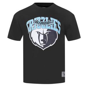 Pro Standard Men's Memphis Grizzlies 2025 Knockout Drop Shoulder Short Sleeve Tee-Black