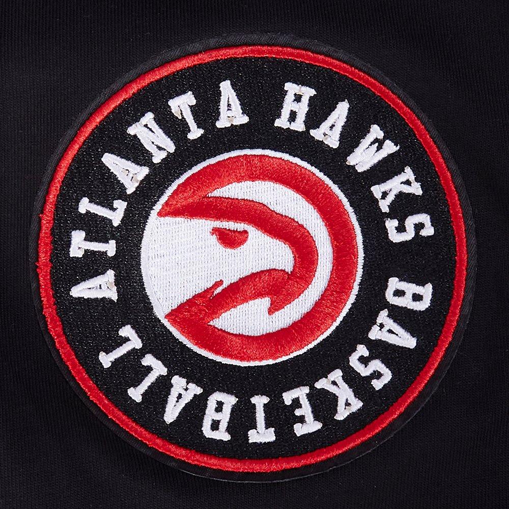 Pro Standard Men's Atlanta Hawks 2025 Knockout Drop Shoulder Short Sleeve Tee-Black - BLACK Thumbnail View 6