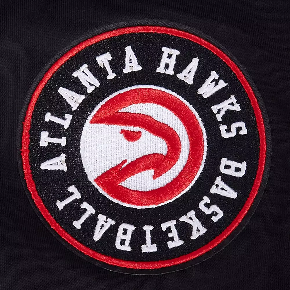 Pro Standard Men's Atlanta Hawks 2025 Knockout Drop Shoulder Short Sleeve Tee-Black - BLACK