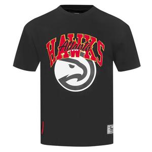 Pro Standard Men's Atlanta Hawks 2025 Knockout Drop Shoulder Short Sleeve Tee-Black