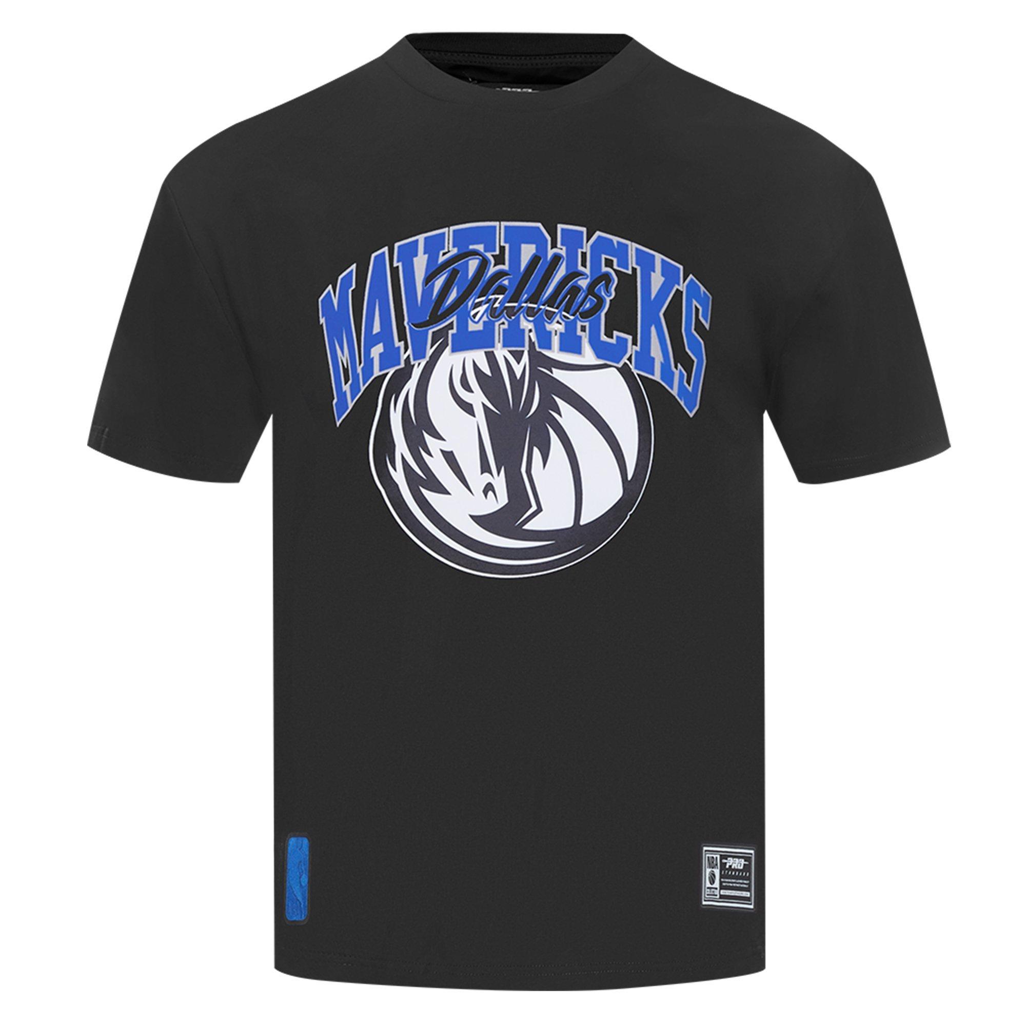 Pro Standard Men's Dallas Mavericks 2025 Knockout Drop Shoulder Short Sleeve Tee-Black - BLACK Thumbnail View 1