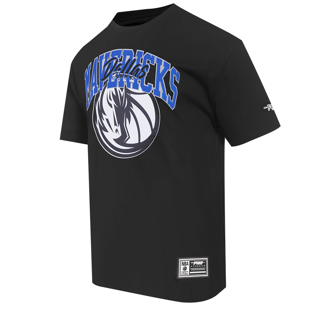 Pro Standard Men's Dallas Mavericks 2025 Knockout Drop Shoulder Short Sleeve Tee-Black - BLACK Thumbnail View 3