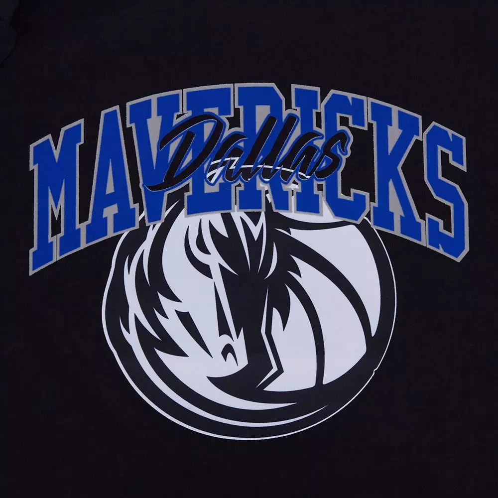 Pro Standard Men's Dallas Mavericks 2025 Knockout Drop Shoulder Short Sleeve Tee-Black - BLACK