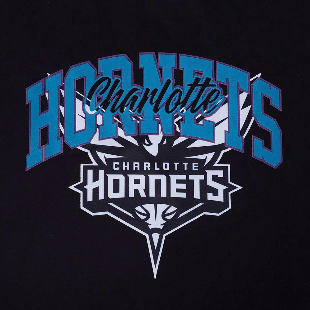 Pro Standard Men's Charlotte Hornets 2025 Knockout Drop Shoulder Short Sleeve Tee-Black - BLACK Thumbnail View 5