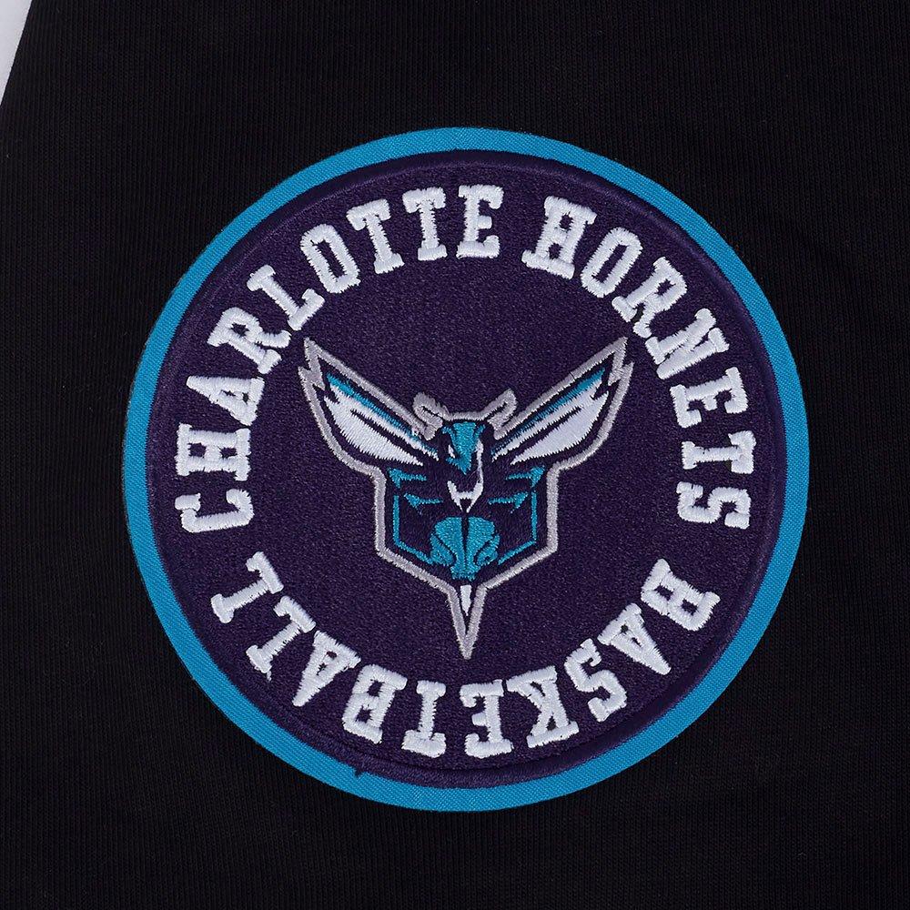 Pro Standard Men's Charlotte Hornets 2025 Knockout Drop Shoulder Short Sleeve Tee-Black - BLACK Thumbnail View 6