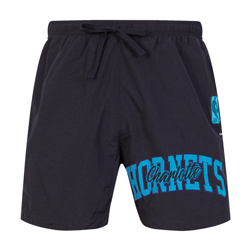 Pro Standard Charlotte Hornets Knock Out Long Sleeve Shirt-Black - BLACK Thumbnail View 1