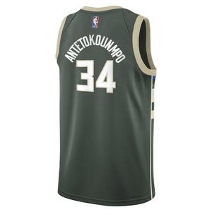 Nike Youth Milwaukee Bucks Giannis Antetokounmpo Swingman Jersey-Green