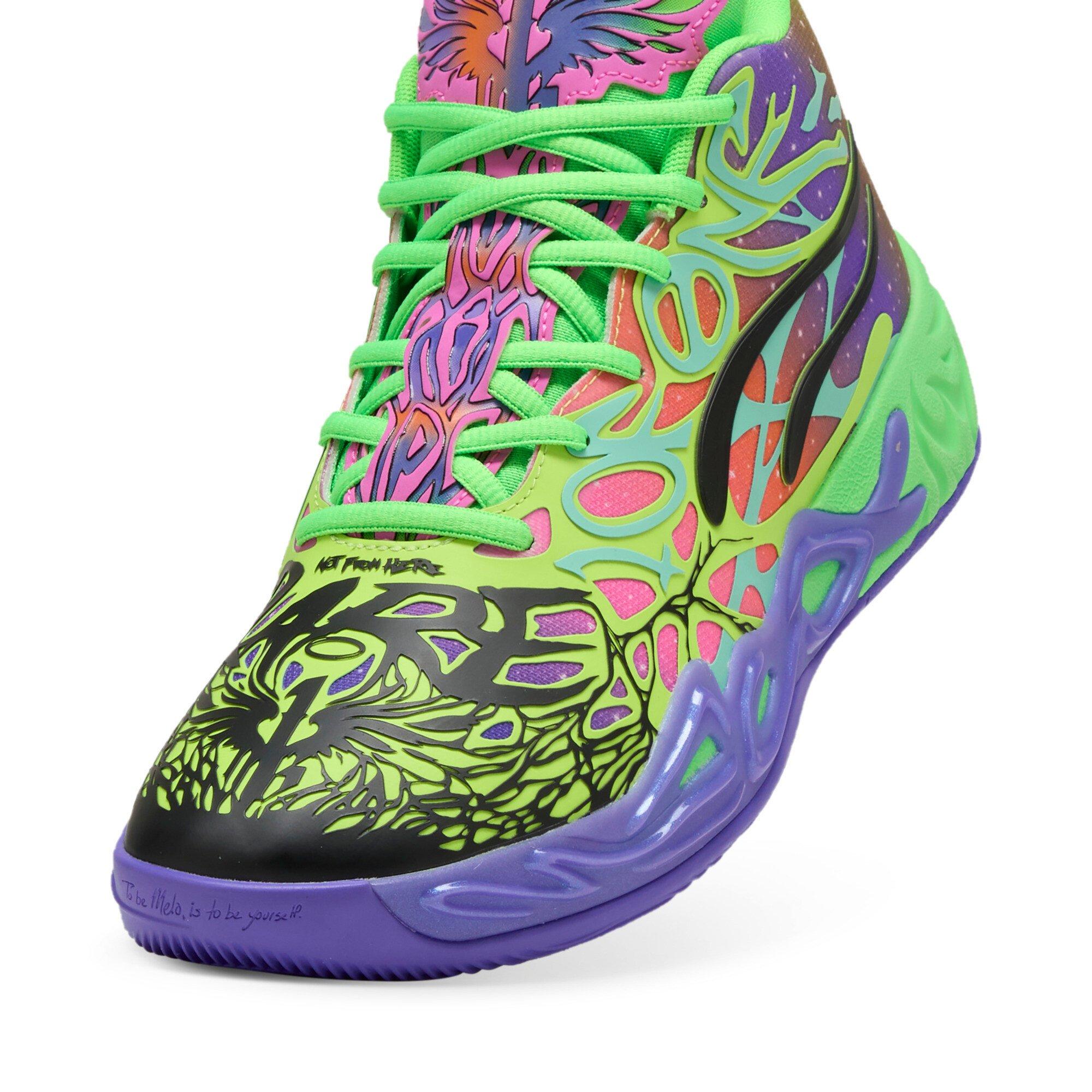 PUMA x Lamelo Ball MB.04 "Be You" Men's Basketball Shoe - GREEN Thumbnail View 3