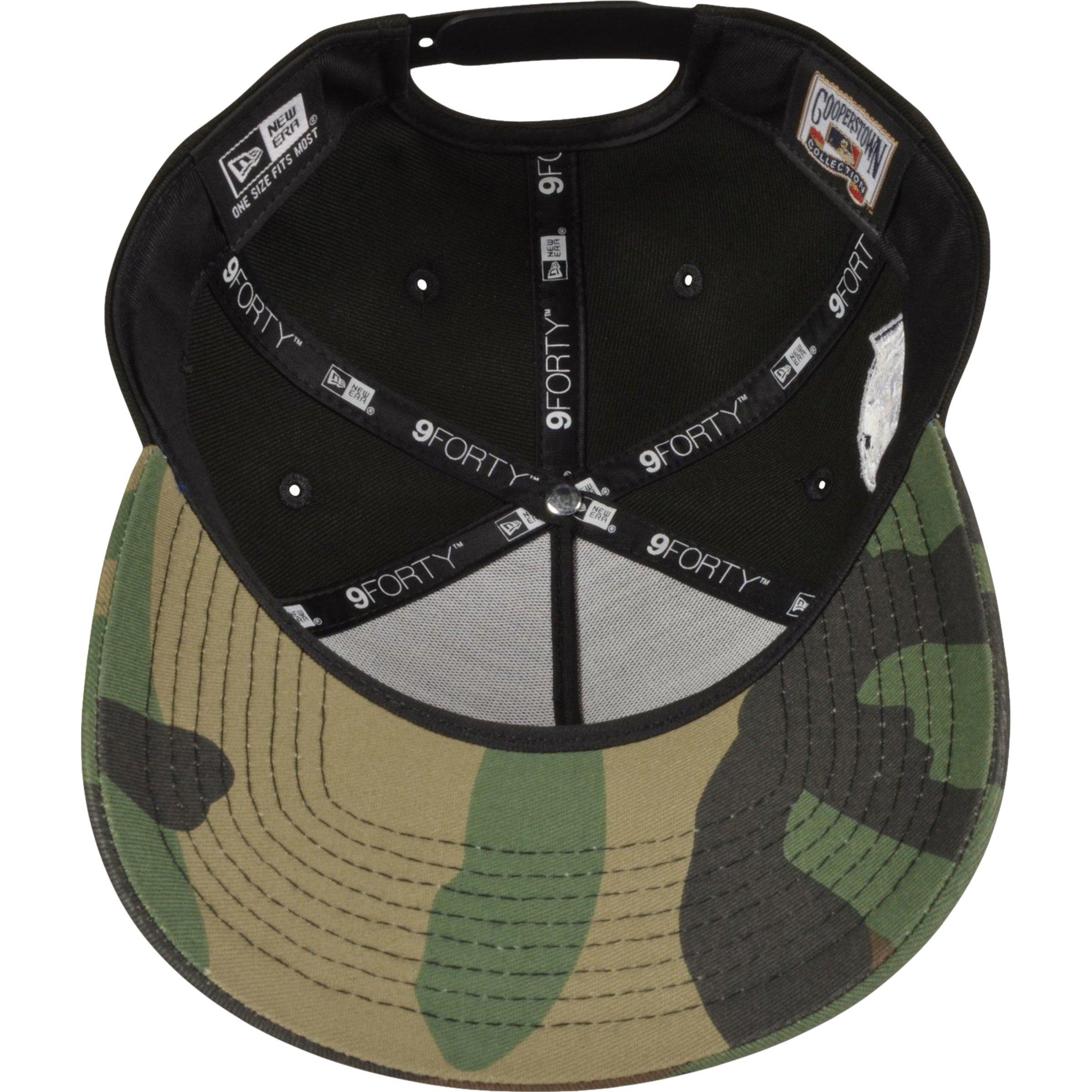 New Era Cincinnati Reds 9FORTY A-Frame Camo Bill Snapback Hat-Black/Camo - BLACK/CAMO Thumbnail View 2