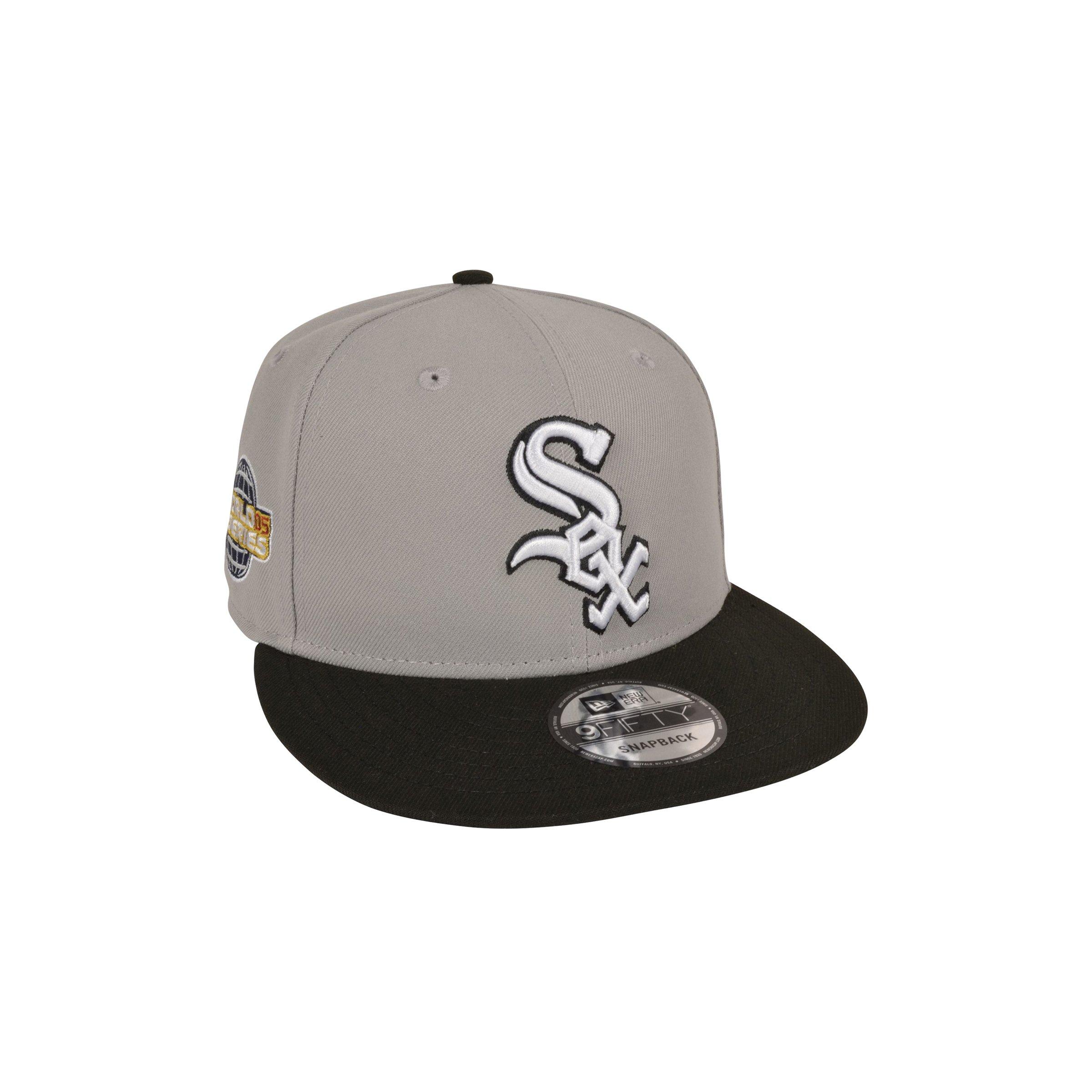 Men's New Era Chicago White Sox 9FIFTY Grey Everyday Snapback Hat-Grey/Black