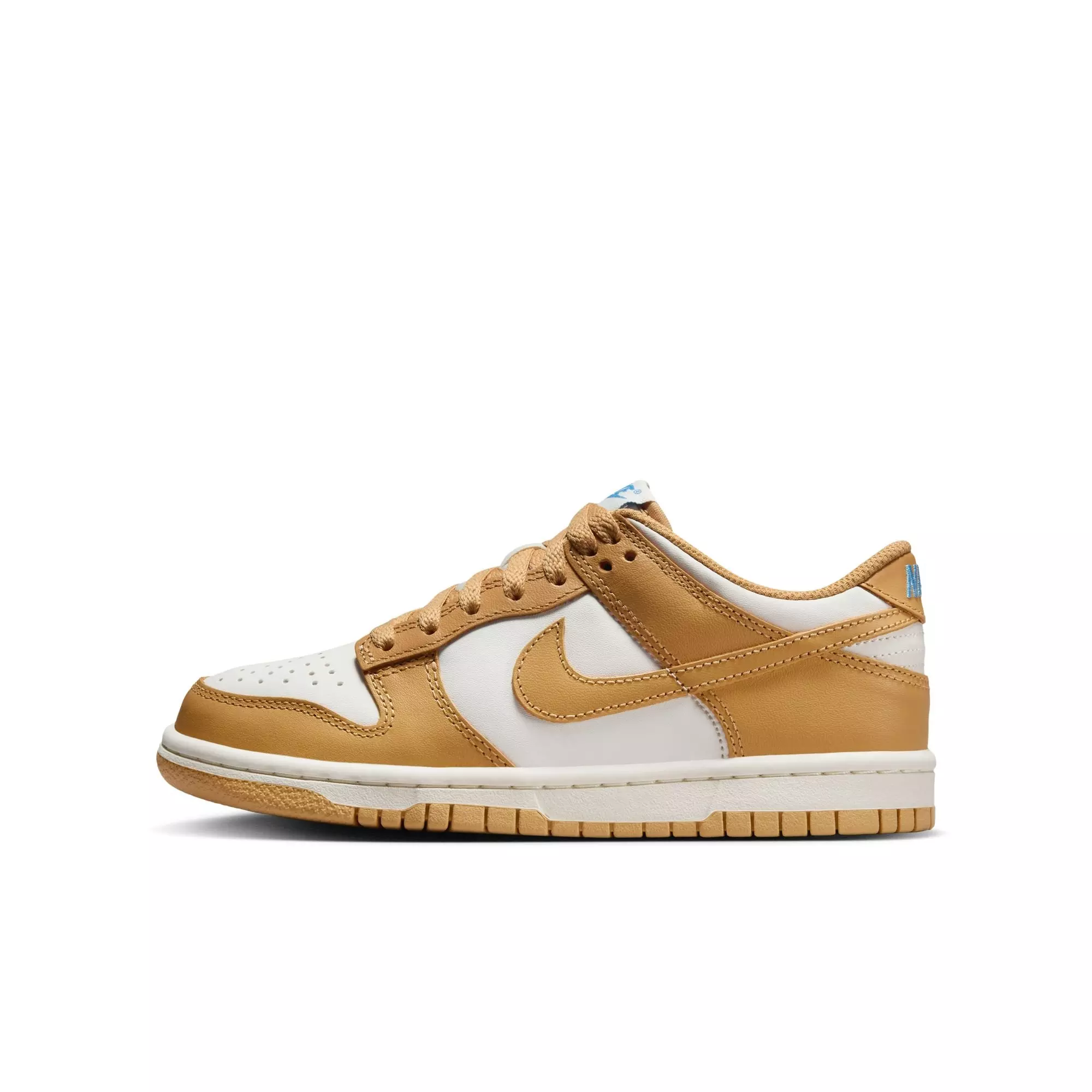 Nike Dunk Low "Honeycomb/Sail/University Blue" Grade School Girls' Shoe - BEIGE/BLUE