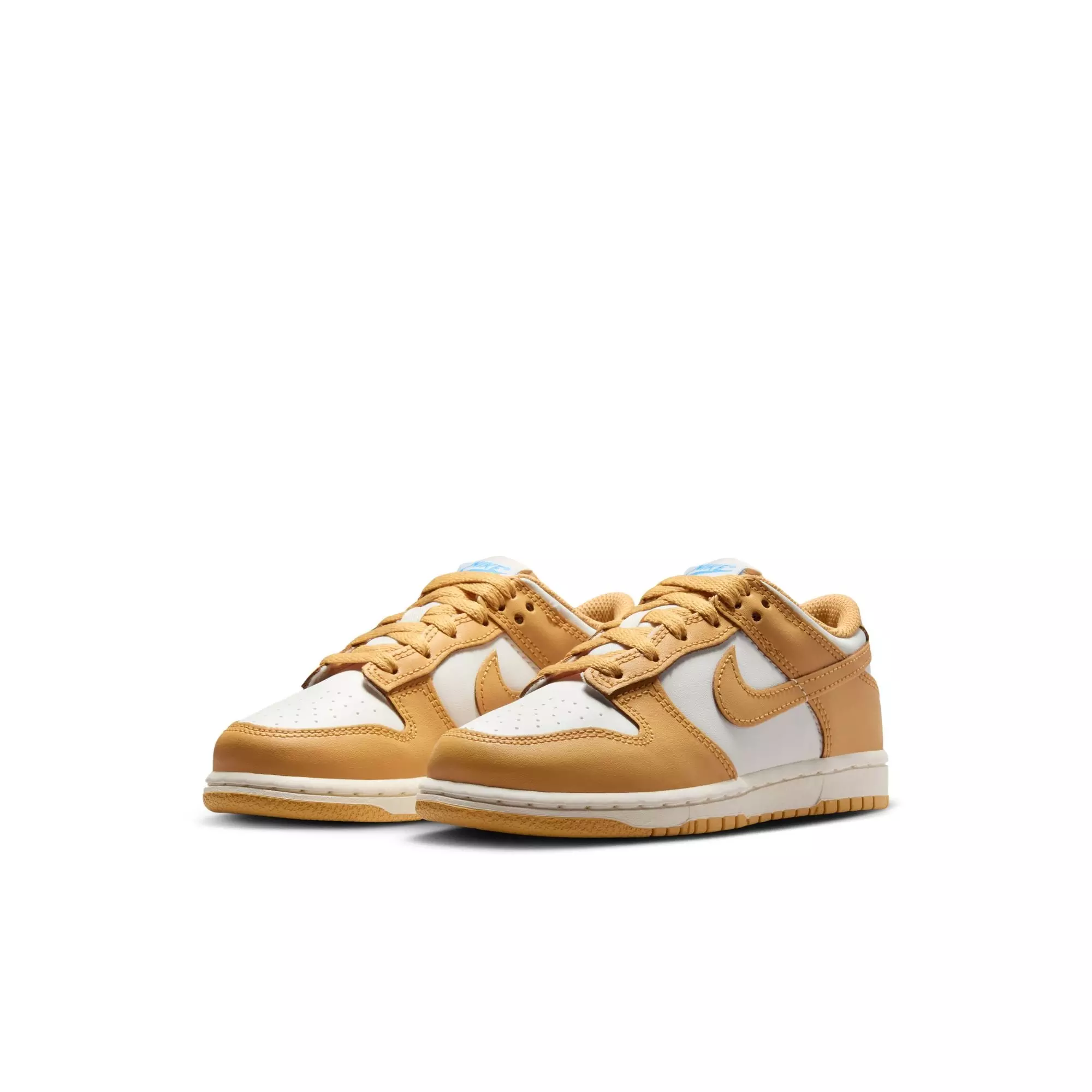 Nike Dunk Low "Honeycomb/Sail/University Blue" Preschool Girls' Shoe - BEIGE/BLUE