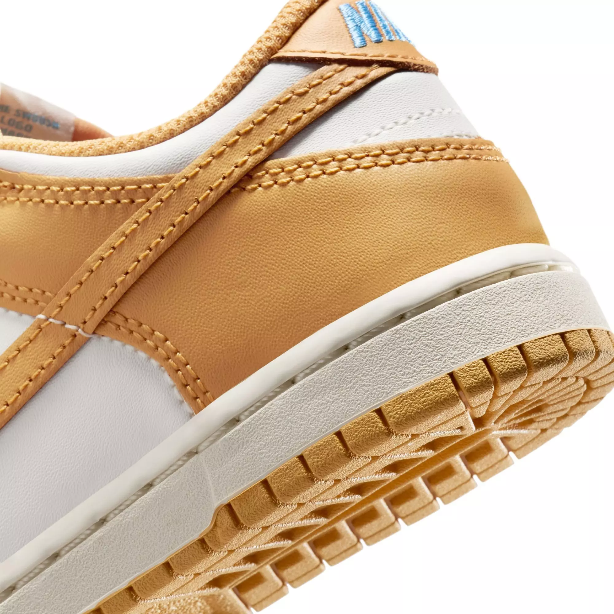 Nike Dunk Low "Honeycomb/Sail/University Blue" Preschool Girls' Shoe - BEIGE/BLUE