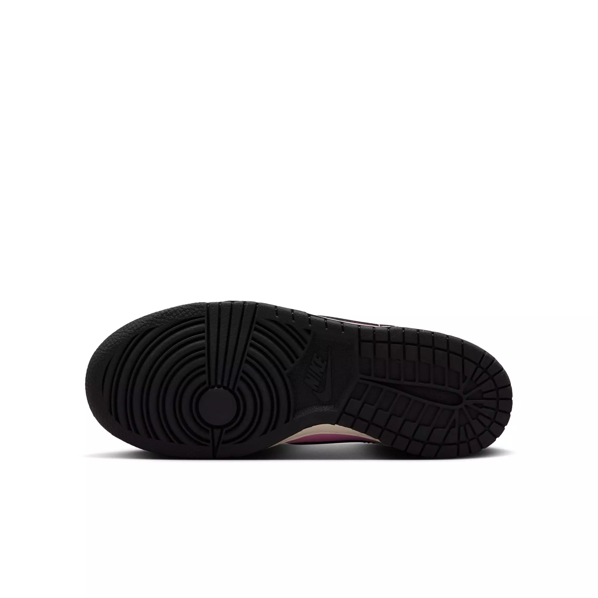 Nike Dunk Low "Pink Rise/Black/Lt Orewood Brn" Grade School Girls' Shoe - BLACK/PINK/GREY
