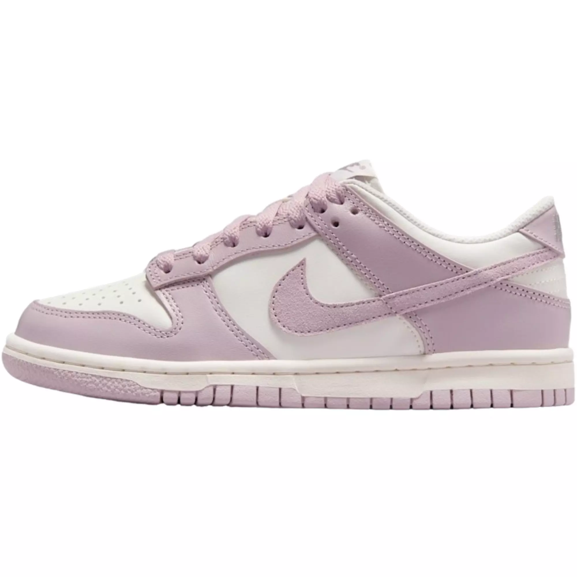 Nike Dunk Low "Sail/Enigma Stone/Particle Rose" Grade School Girls' Shoe - PINK/WHITE