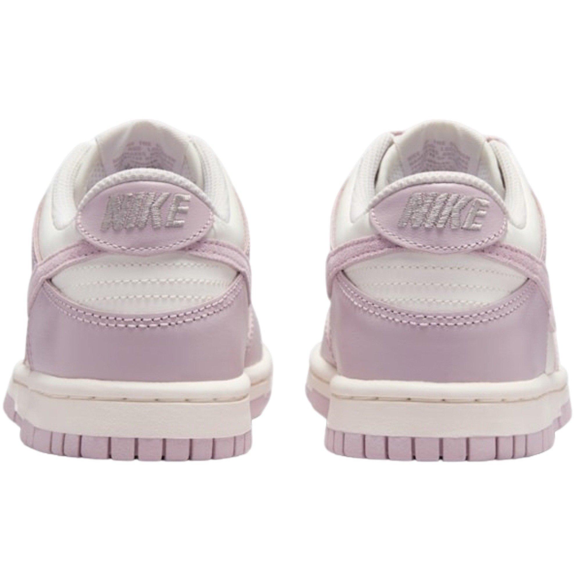 Nike Dunk Low "Sail/Enigma Stone/Particle Rose" Grade School Girls' Shoe - PINK/WHITE Thumbnail View 5