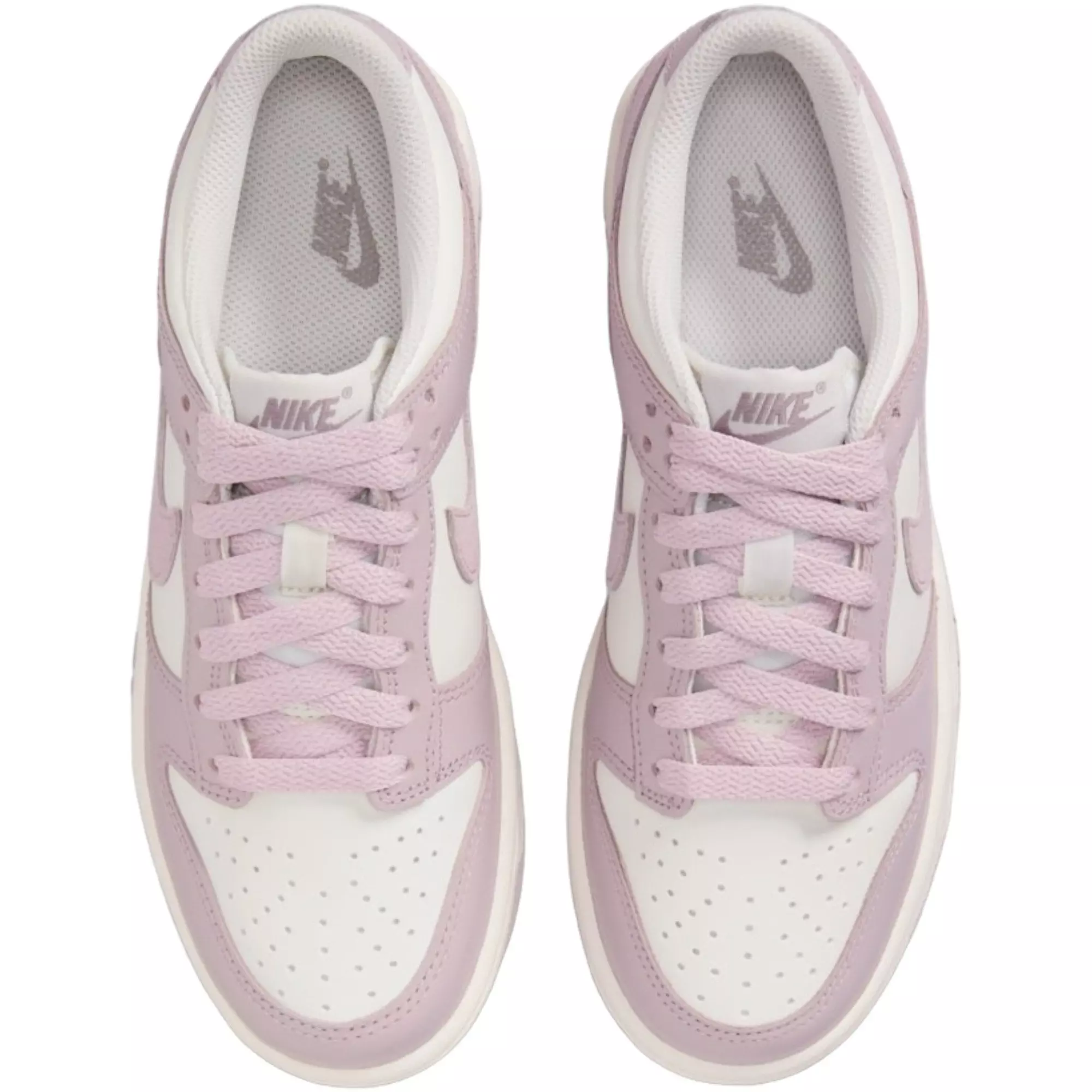 Nike Dunk Low "Sail/Enigma Stone/Particle Rose" Grade School Girls' Shoe - PINK/WHITE