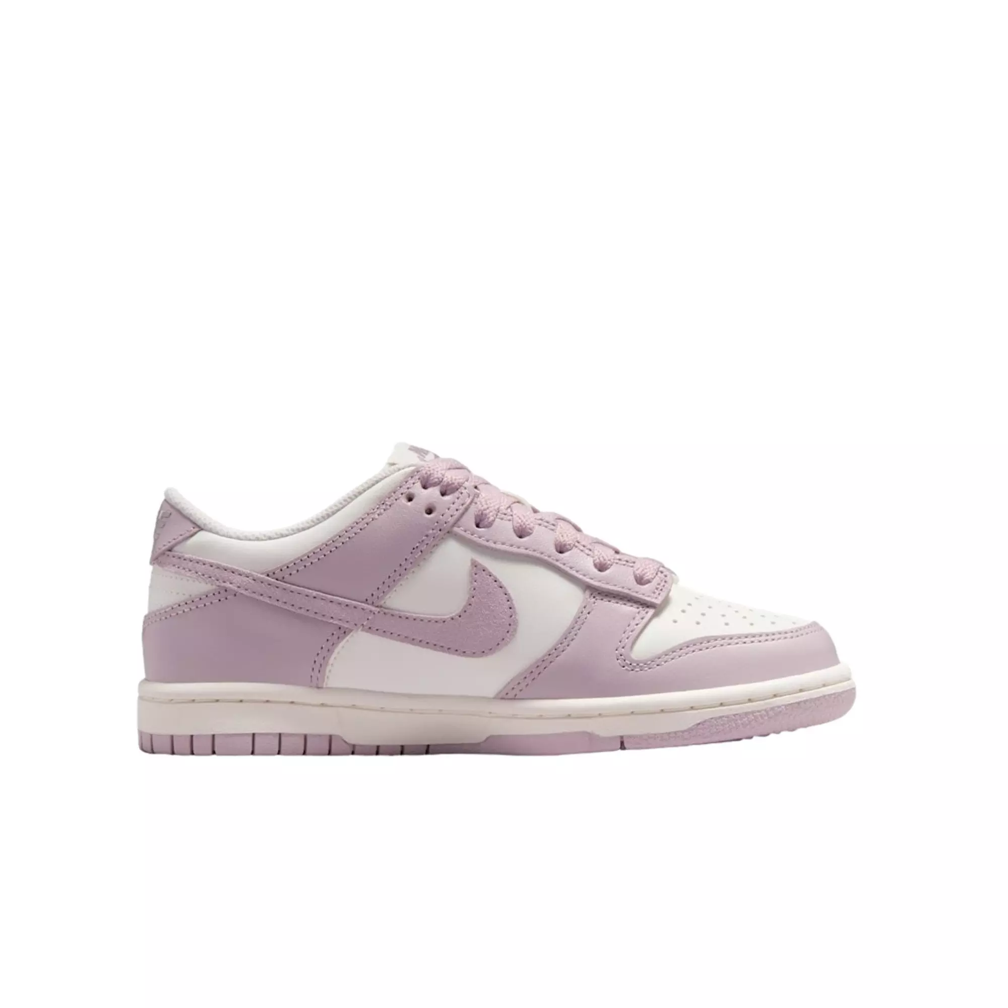 Nike Dunk Low "Sail/Enigma Stone/Particle Rose" Grade School Girls' Shoe - PINK/WHITE