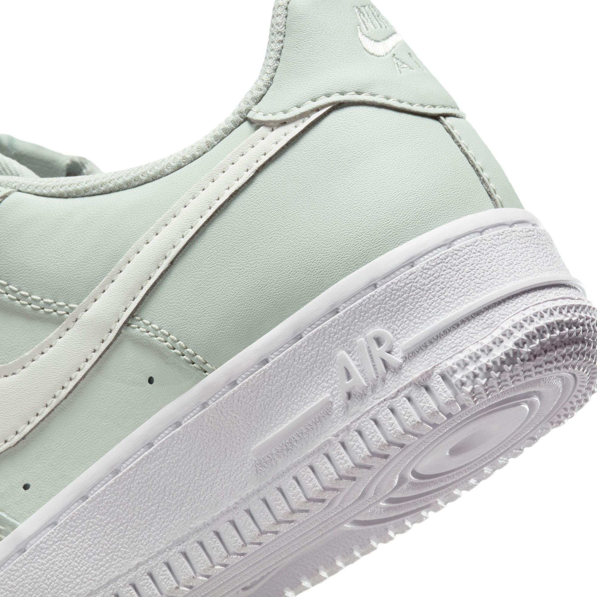 Nike Air Force 1 Preschool Girls' "Light Silver/Sail/Spruce/Aura/White" Shoe
