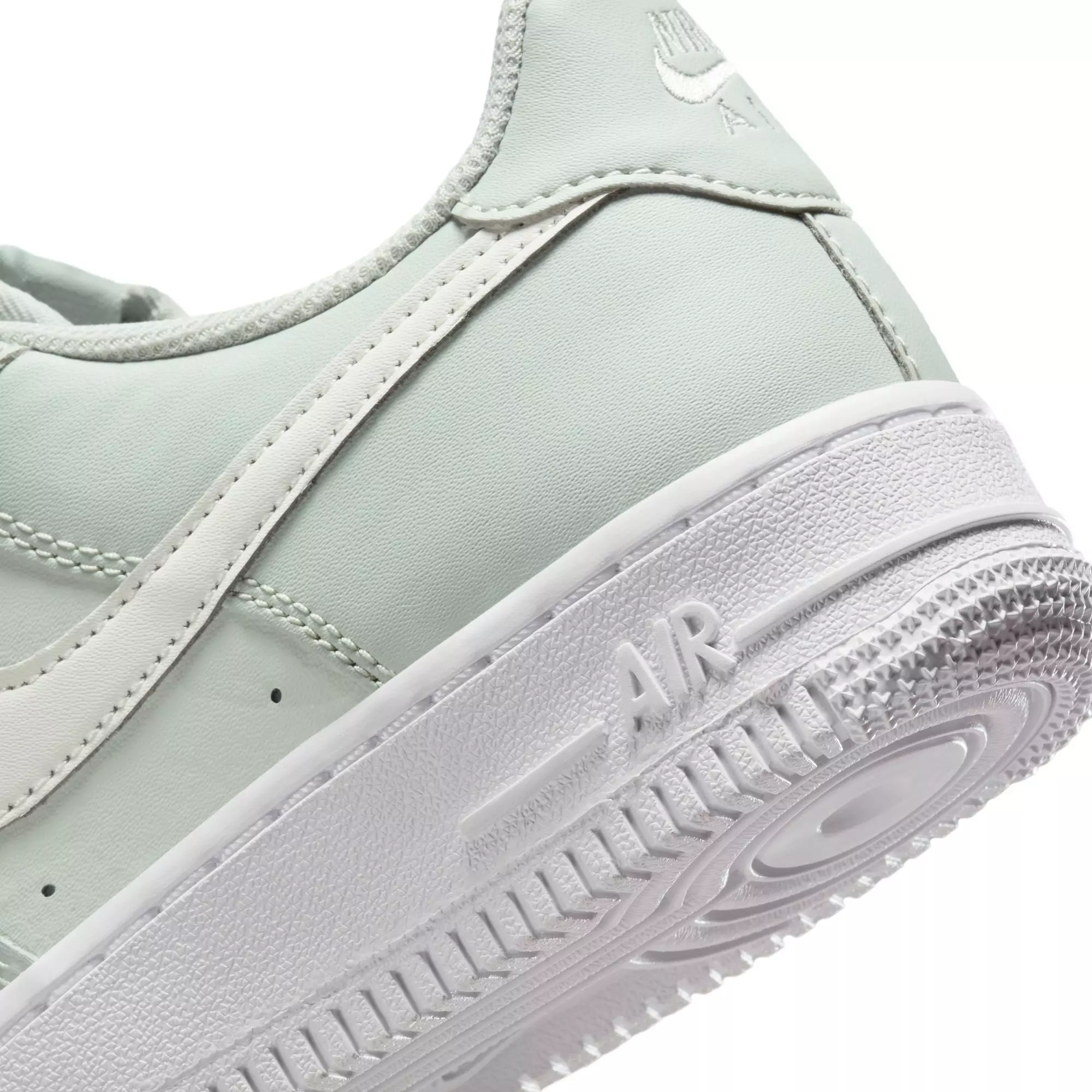 Nike Air Force 1 "Light Silver/Sail/Spruce/Aura/White" Preschool Girls' Shoe - GREY/SILVER