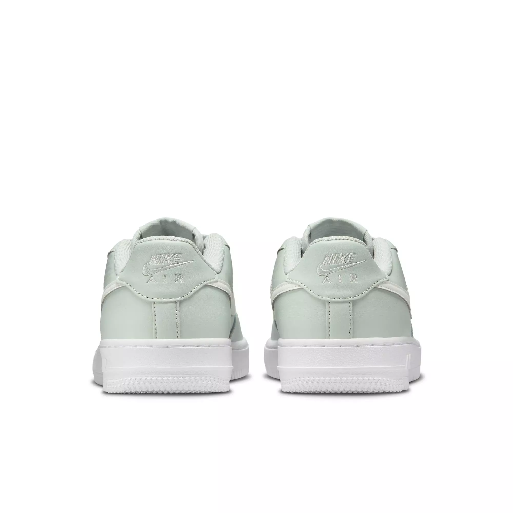 Nike Air Force 1 "Light Silver/Sail/Spruce Aura/White" Grade School Girls' Shoe - GREY/SILVER