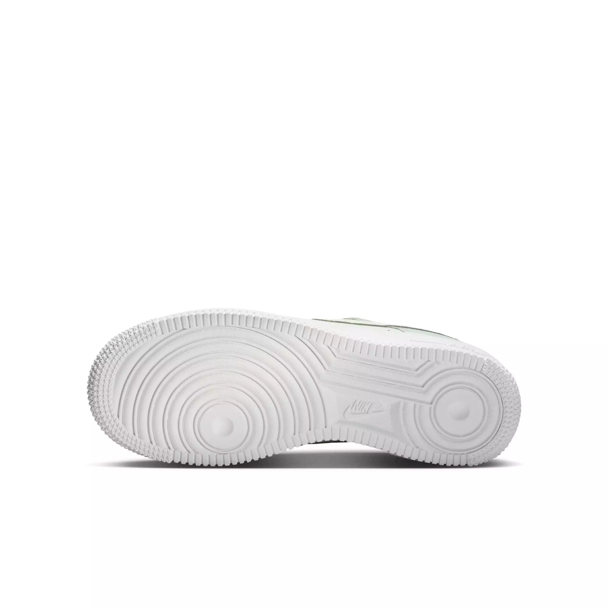 Nike Air Force 1 "Light Silver/Sail/Spruce Aura/White" Grade School Girls' Shoe - GREY/SILVER