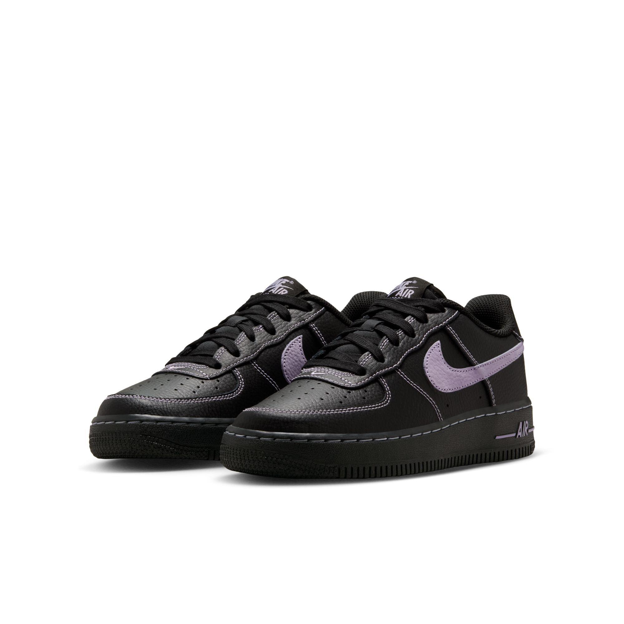 Nike Air Force 1 LV8 Grade School Girls' "Black/Hyndrangeas" Shoe