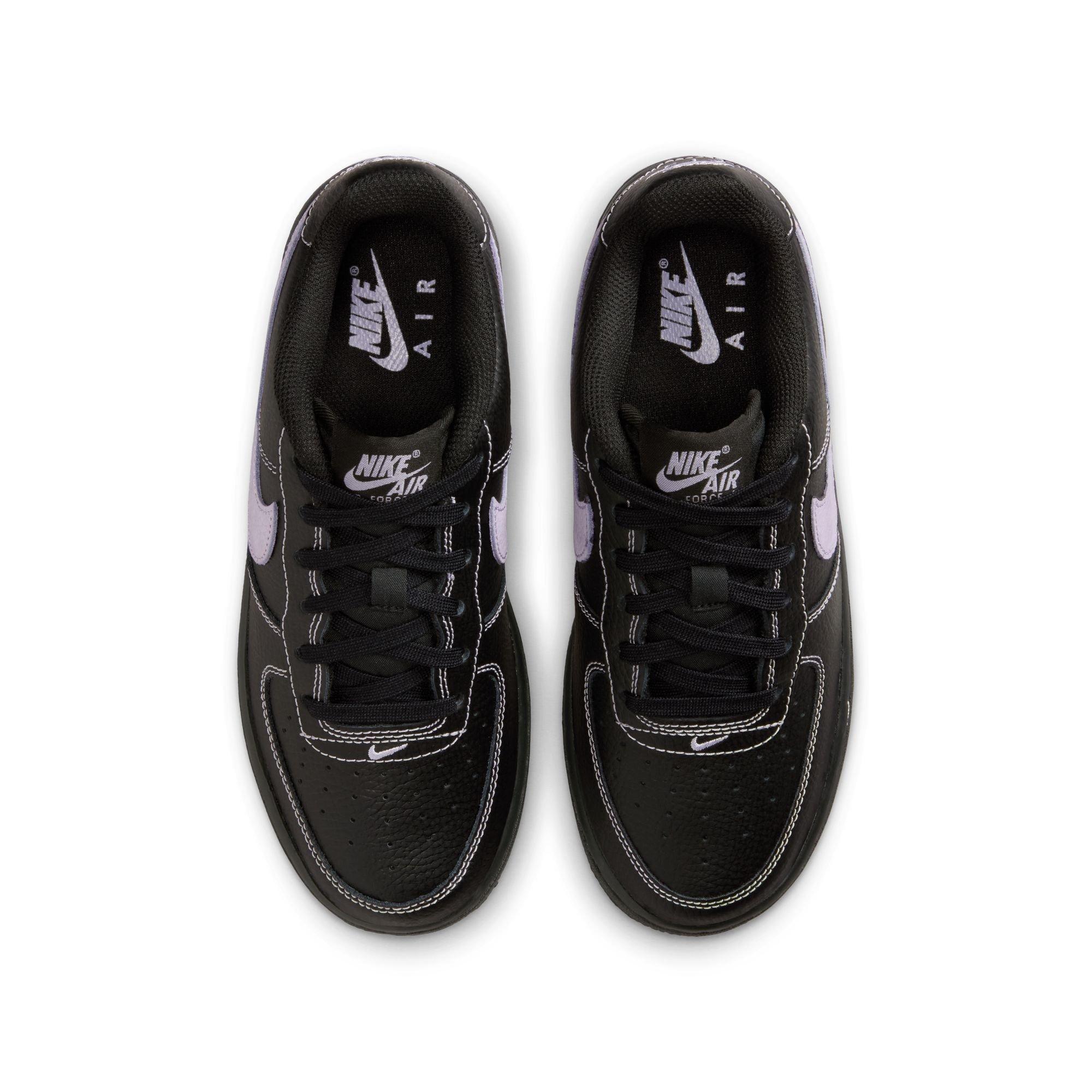 Nike Air Force 1 LV8 Grade School Girls' "Black/Hyndrangeas" Shoe