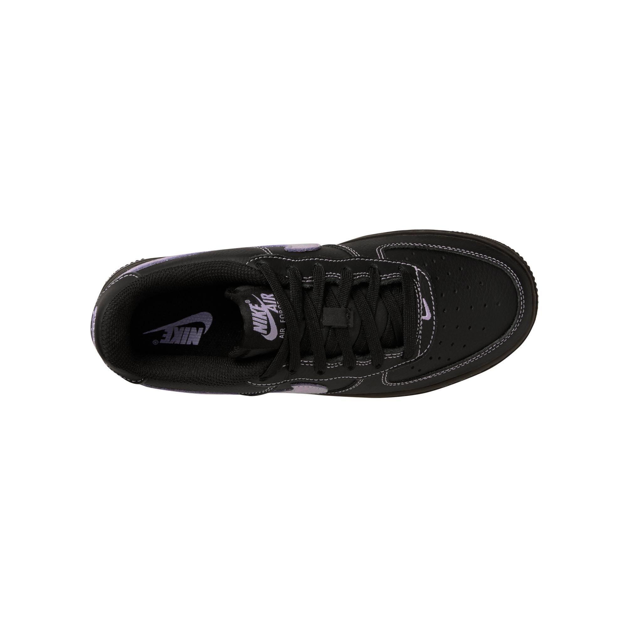 Nike Air Force 1 LV8 Grade School Girls' "Black/Hyndrangeas" Shoe