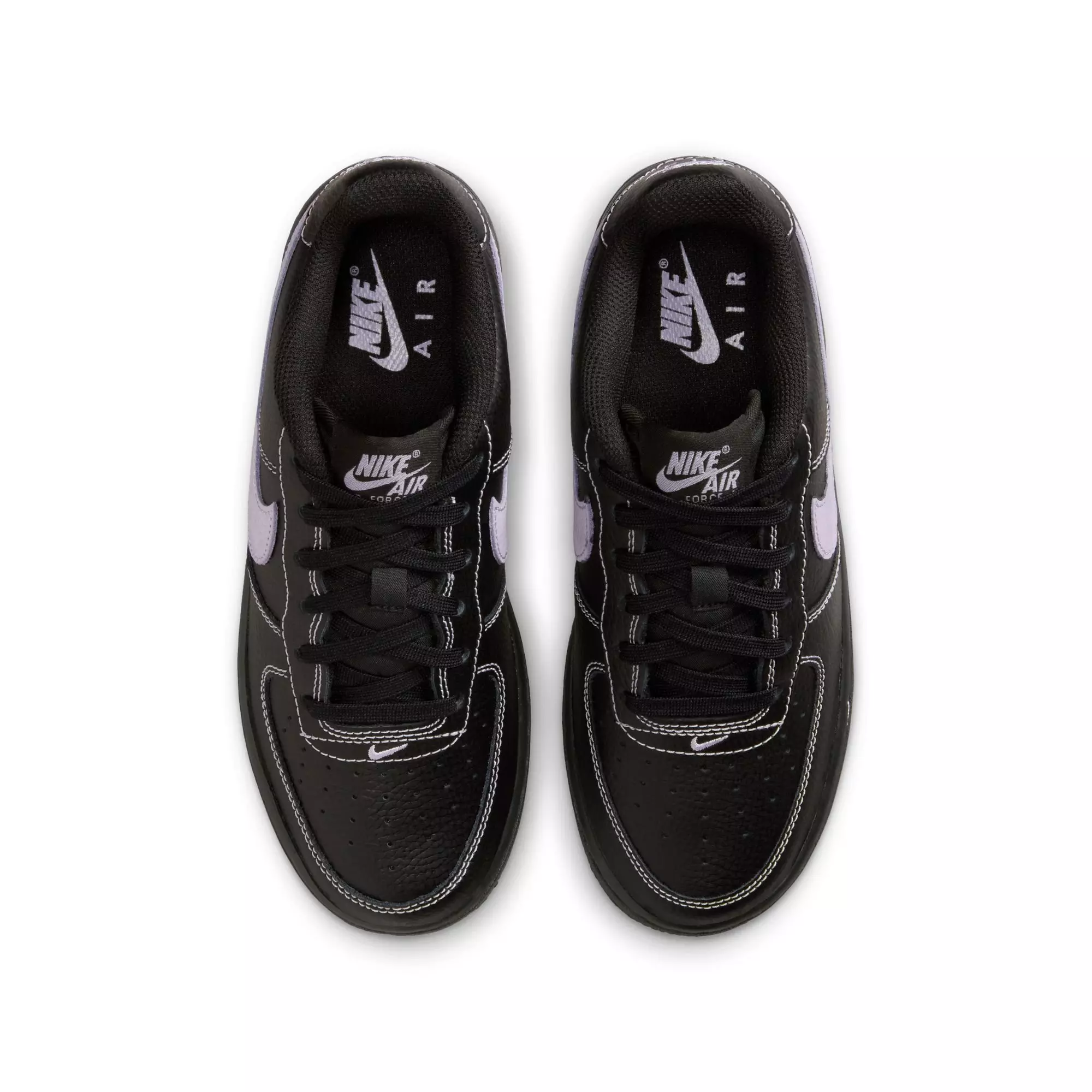 Nike Air Force 1 LV8 "Black/Hydrangeas" Preschool Girls' Shoe - BLACK/LILAC
