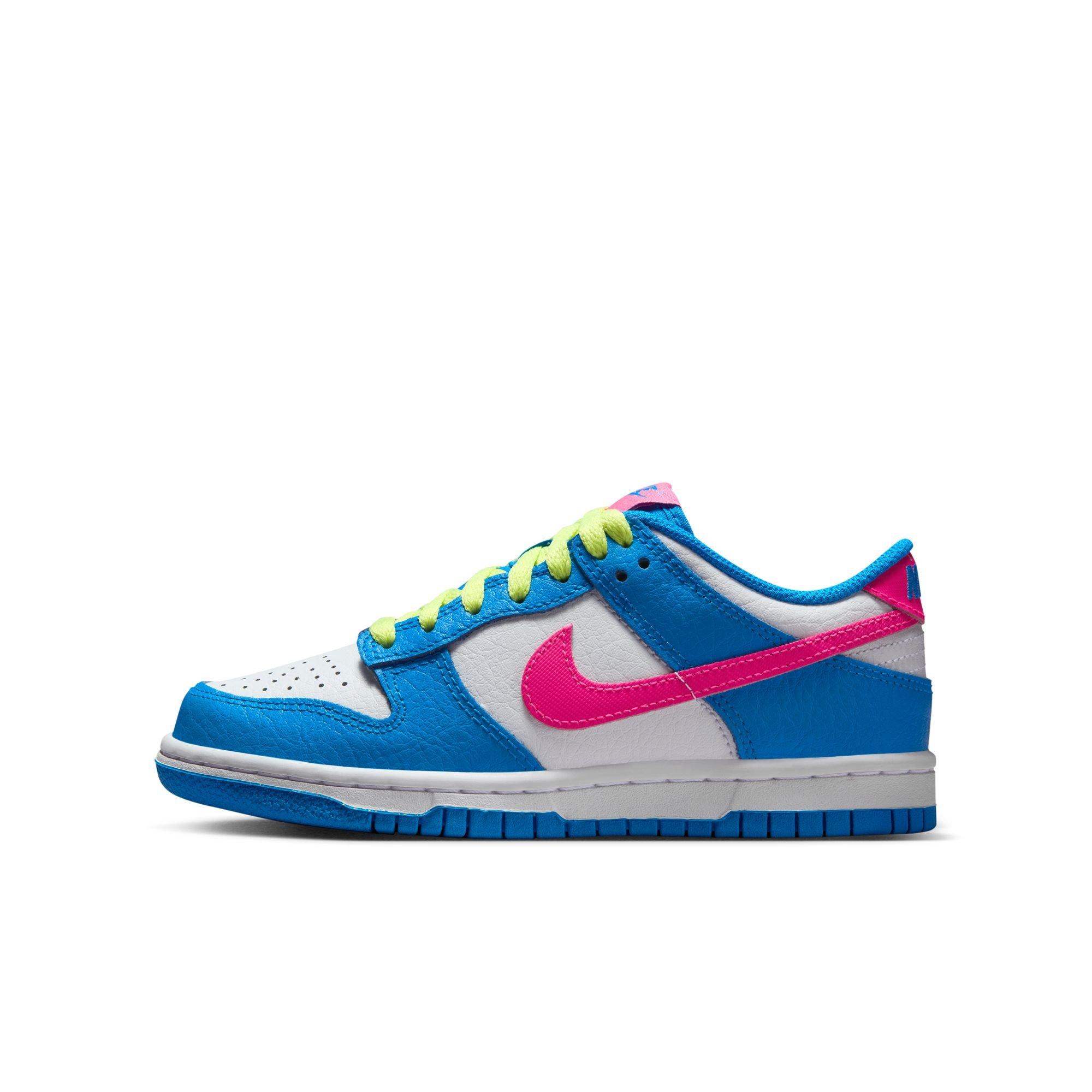 Nike Dunk Low Grade School Girls' "Photo Blue/Hyper Pink" Shoe
