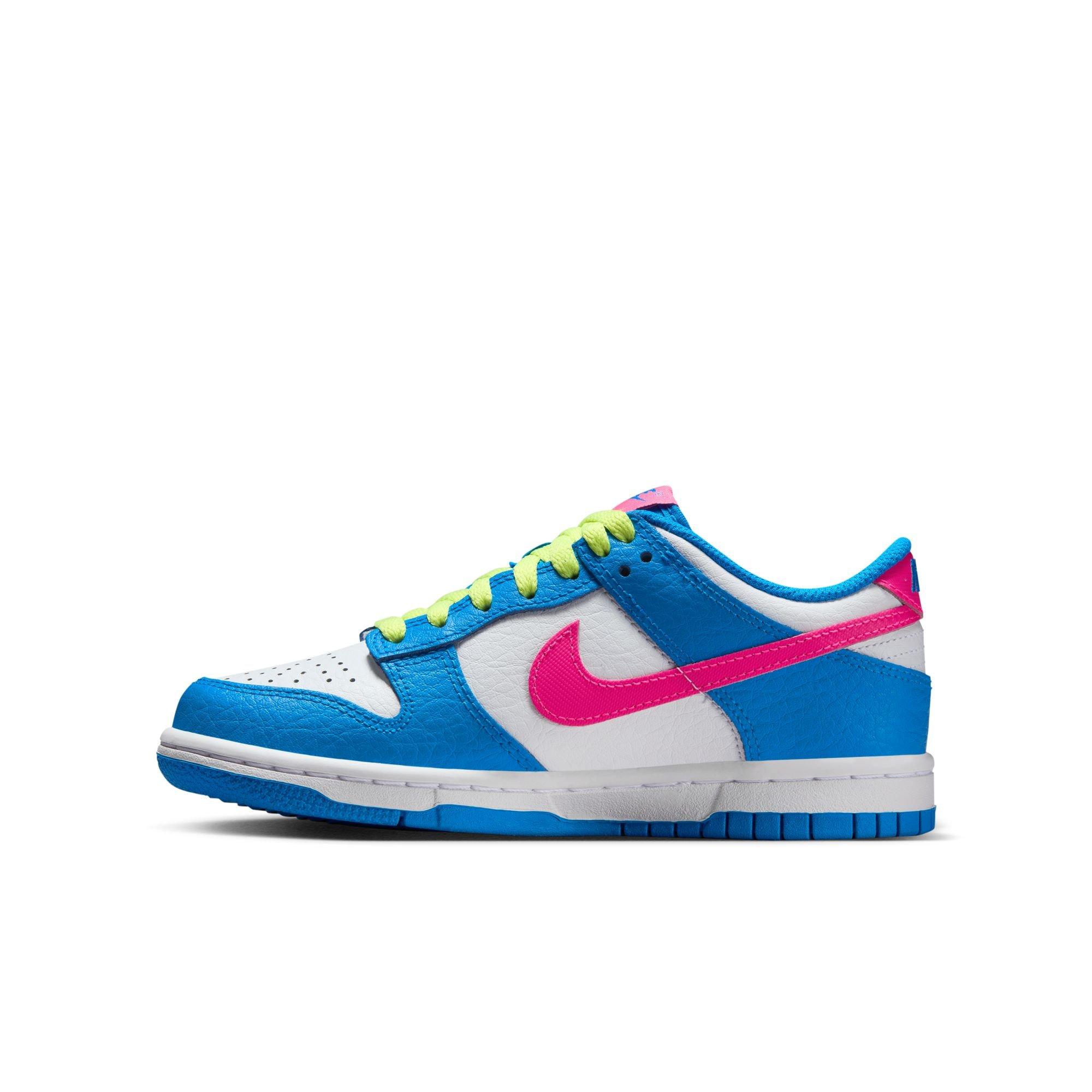 Nike Dunk Low Grade School Girls' "Photo Blue/Hyper Pink" Shoe