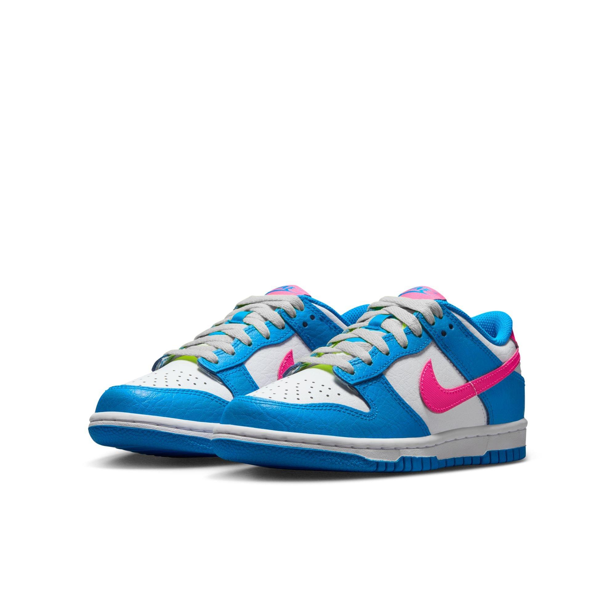Nike Dunk Low Grade School Girls' "Photo Blue/Hyper Pink" Shoe