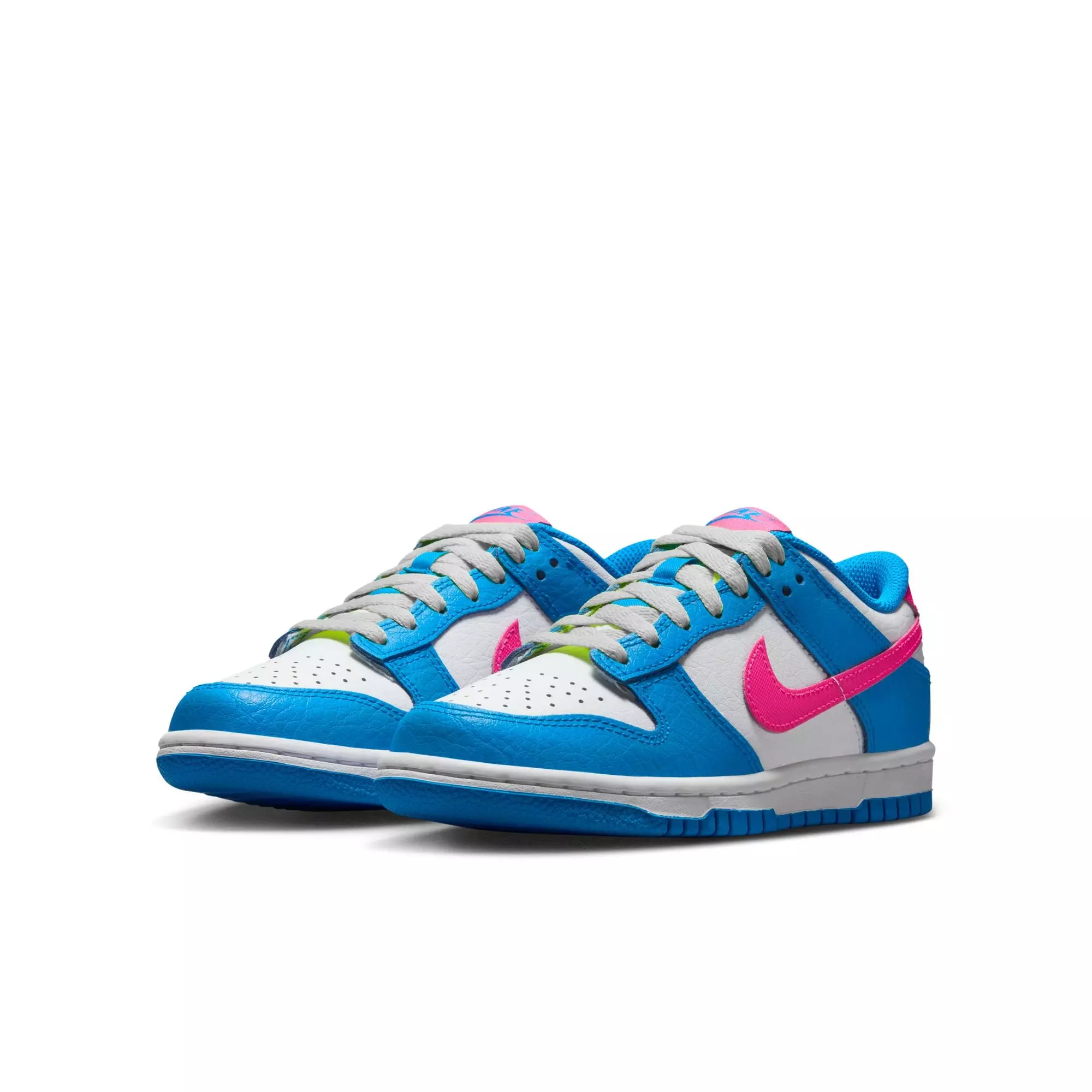 Nike Dunk Low "Photo Blue/Hyper Pink" Grade School Girls' Shoe - PINK/BLUE