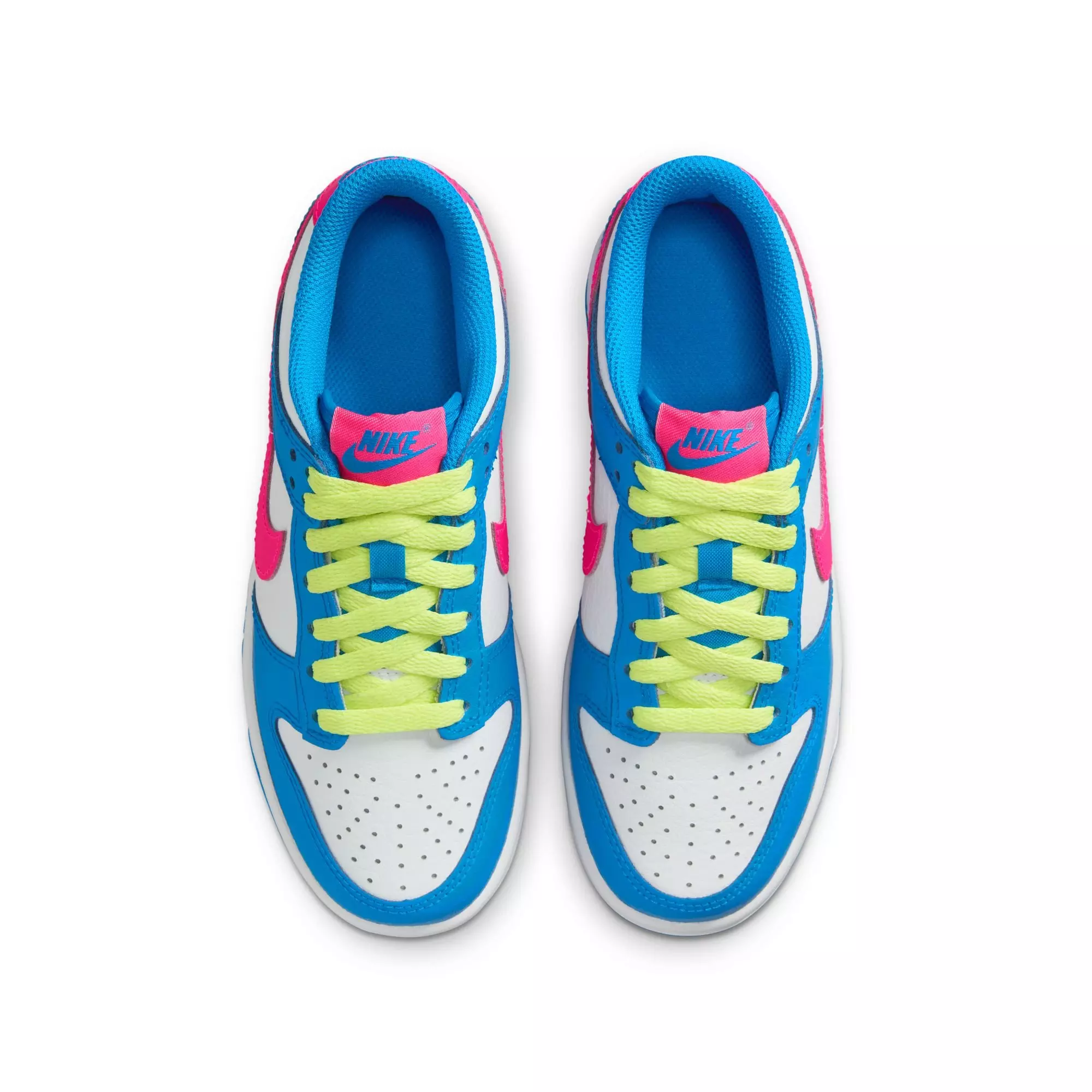 Nike Dunk Low "Photo Blue/Hyper Pink" Grade School Girls' Shoe - PINK/BLUE