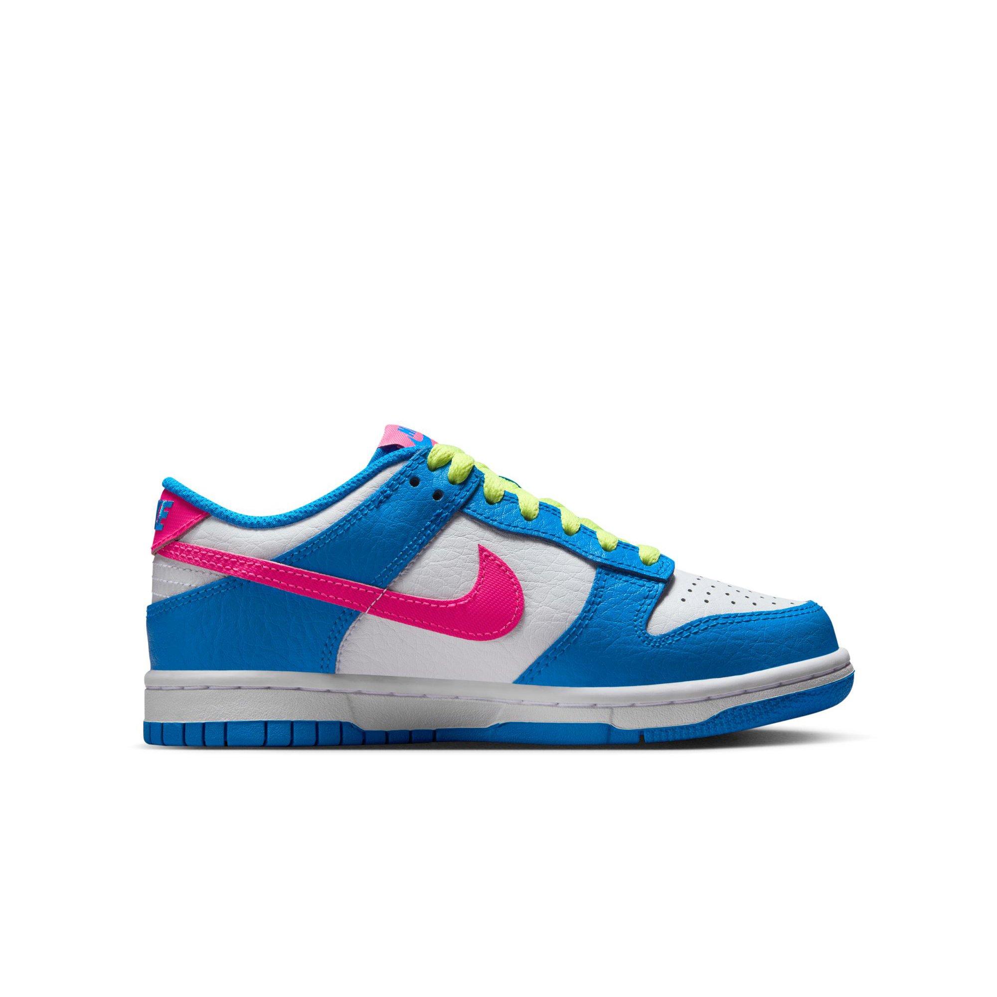 Nike Dunk Low Grade School Girls' "Photo Blue/Hyper Pink" Shoe