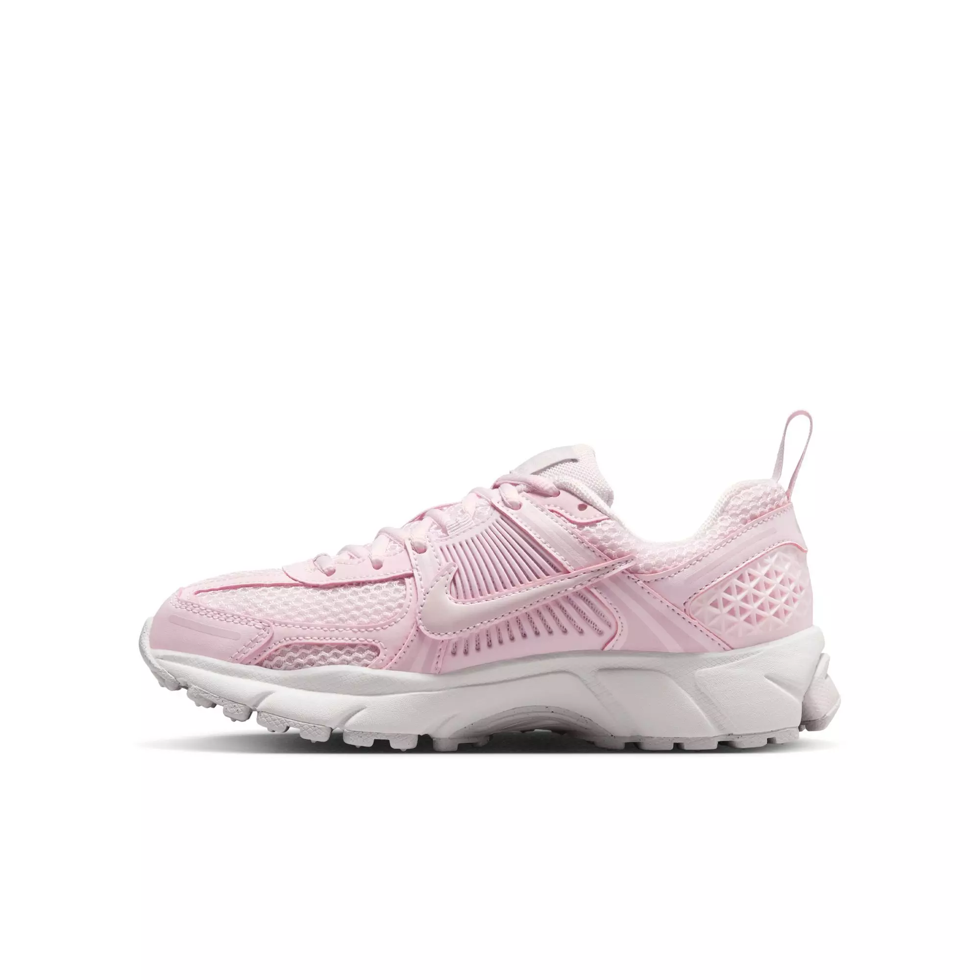 Nike Vomero 5 "Pearl Pink/Vast Grey/Bleached Lilac" Grade School Girls' Shoe - WHITE/PINK/GREY