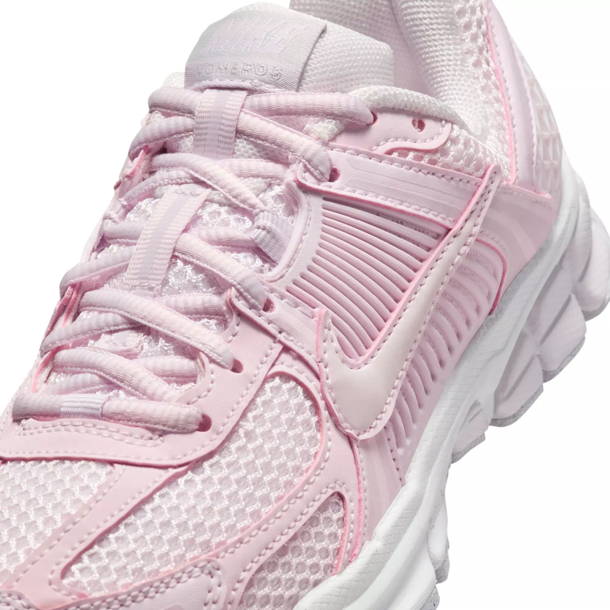 Nike Vomero 5 "Pearl Pink/Vast Grey/Bleached Lilac" Grade School Girls' Shoe - WHITE/PINK/GREY
