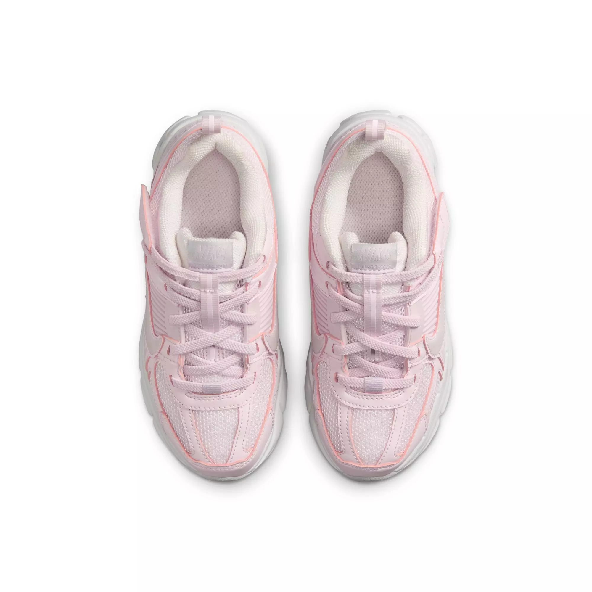 Nike Vomero 5 "Pearl Pink/Vast Grey/Bleached Lilac" Preschool Girls' Shoe - WHITE/PINK/GREY