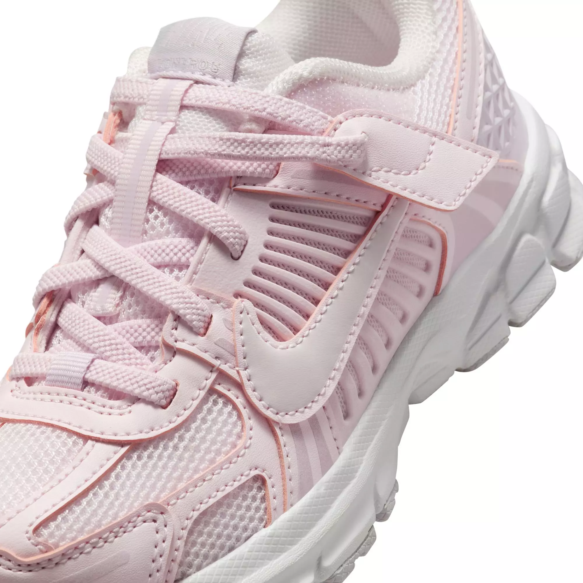 Nike Vomero 5 "Pearl Pink/Vast Grey/Bleached Lilac" Preschool Girls' Shoe - WHITE/PINK/GREY