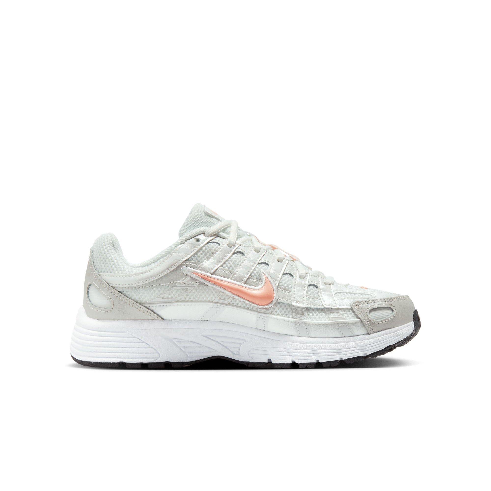 Nike P-6000 Grade School Girls' "Summit White/Apricot Agate" Shoe
