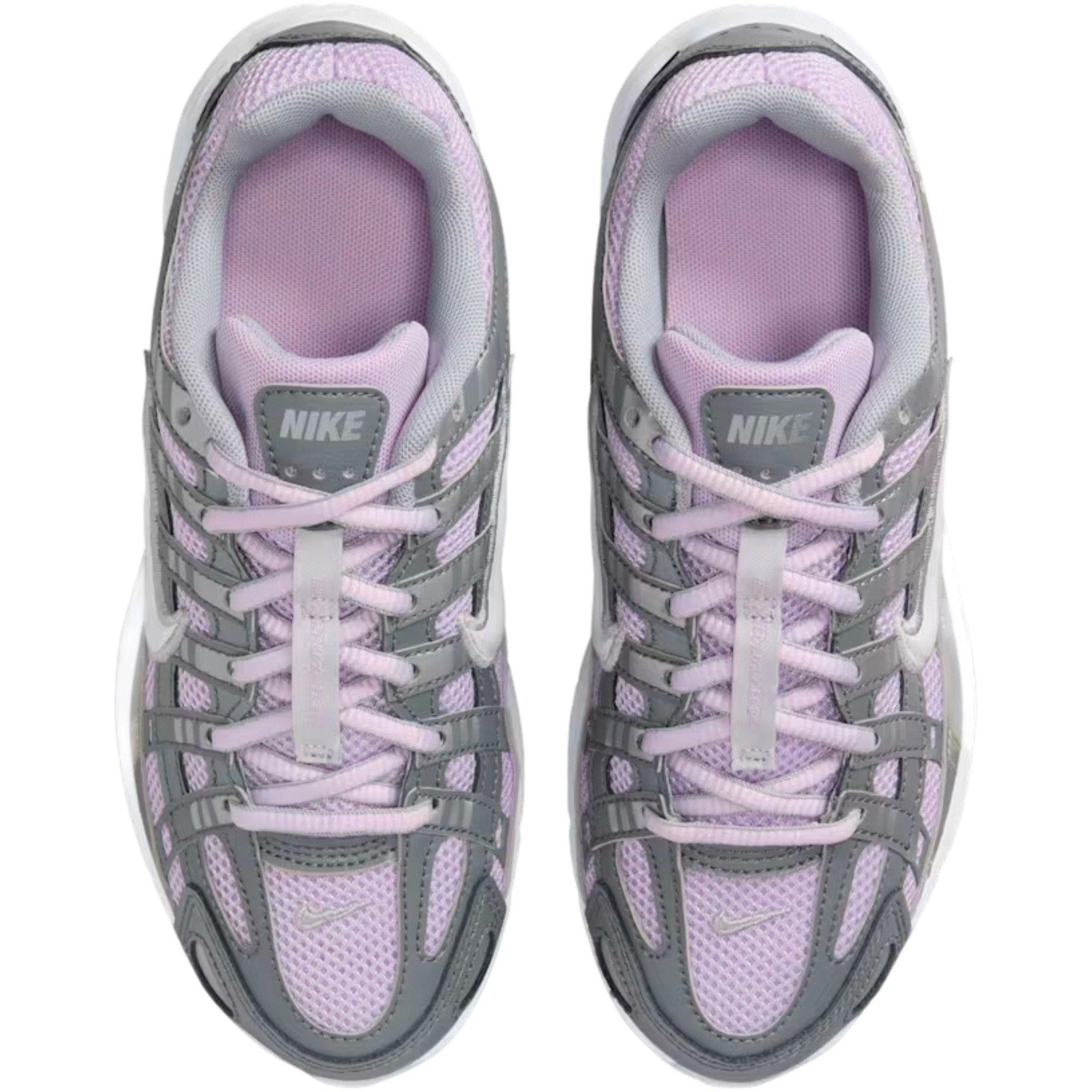 Nike P-6000 Grade School Girls' "White/Blue Tint/Black/Metallic Silver" Shoe